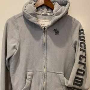 A&F Abercrombie & Fitch Heather gray hoodie sz L
